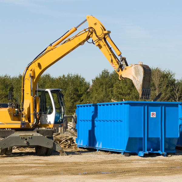 can i choose the location where the residential dumpster will be placed in Leupp